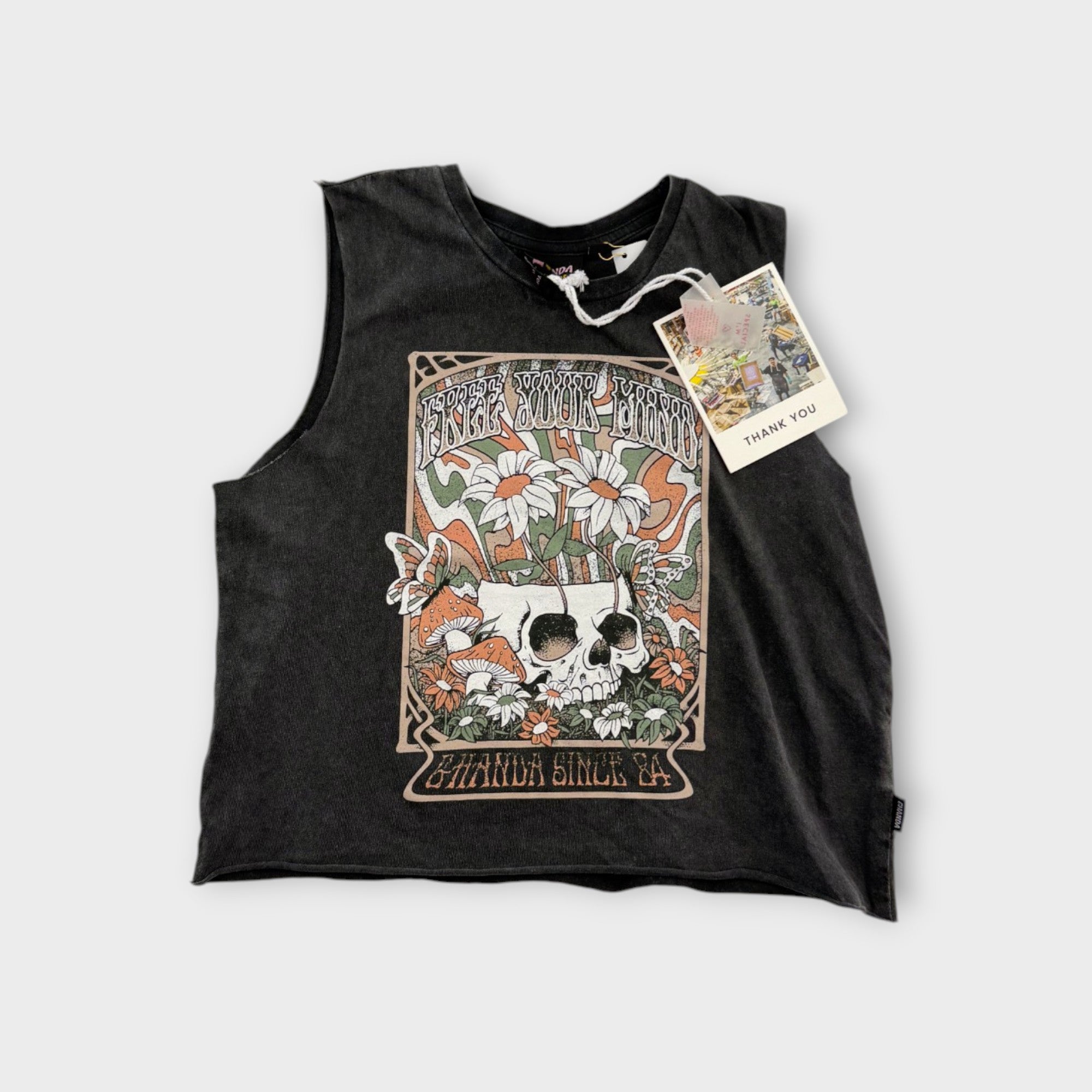 Ghanda 'Free Your Mind' Singlet Top, Size 7-8