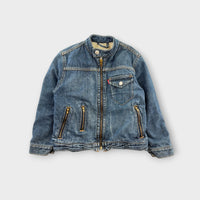 Vintage Levi's Sherpa-Lined Denim Jacket, Size 6