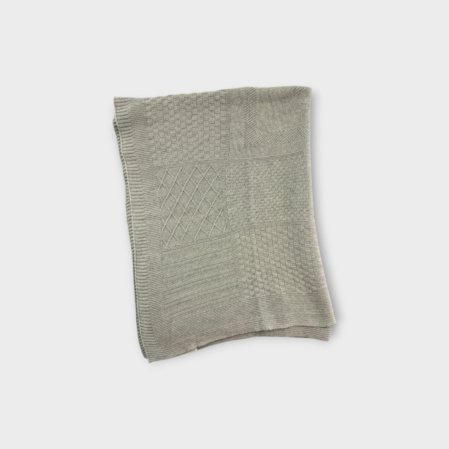 Baby Sheridan Grey Knit Blanket