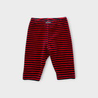 Vintage Baby B'Gosh Velour Stripe Leggings, Size 000