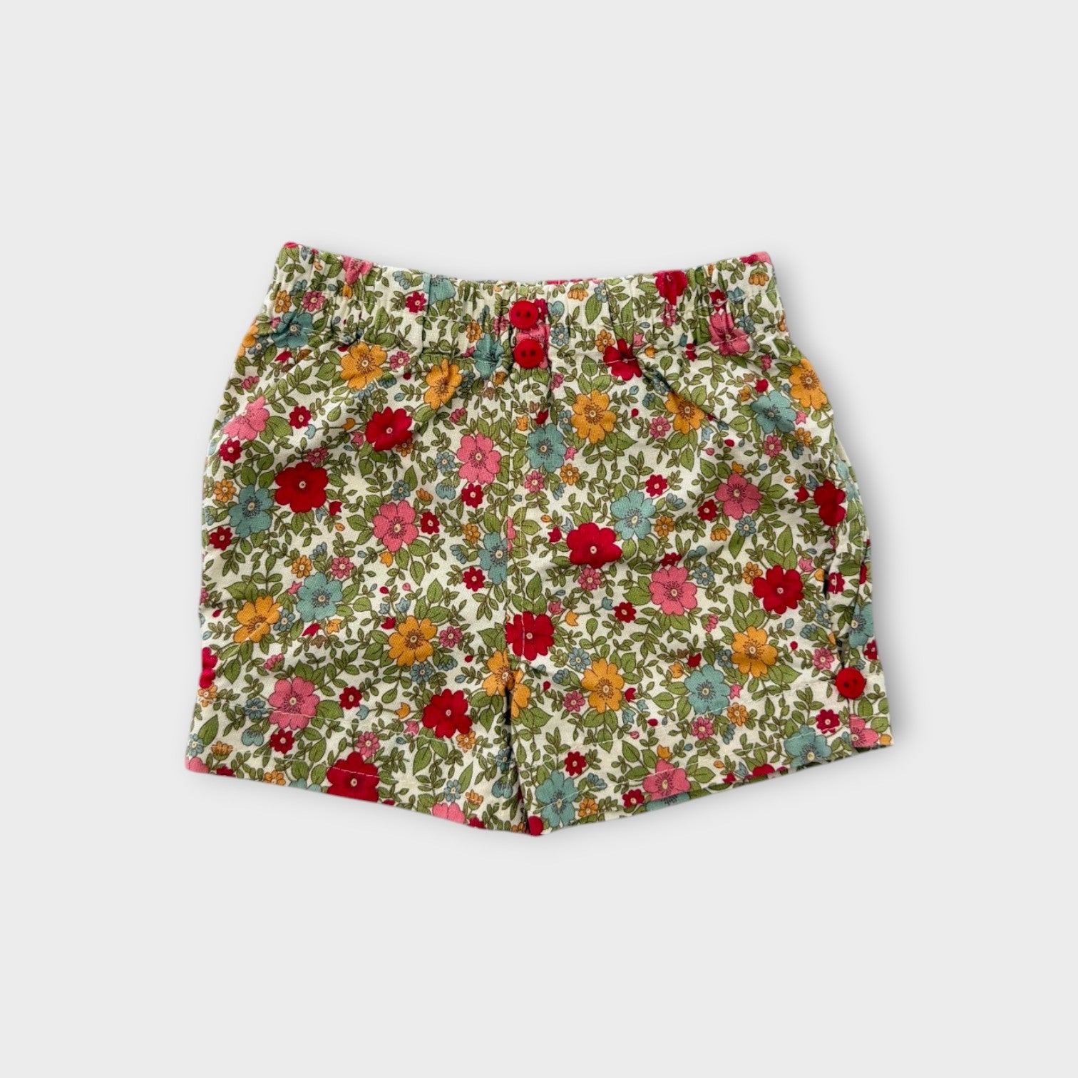 Handmade Floral Shorts, Size 000