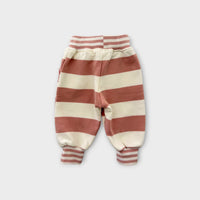 Cinnamon Baby Stripe Sweat Pants, Size 000