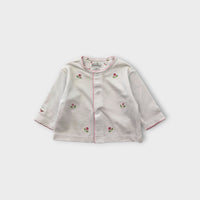 Rose Embroidered Cardigan, Size 0000