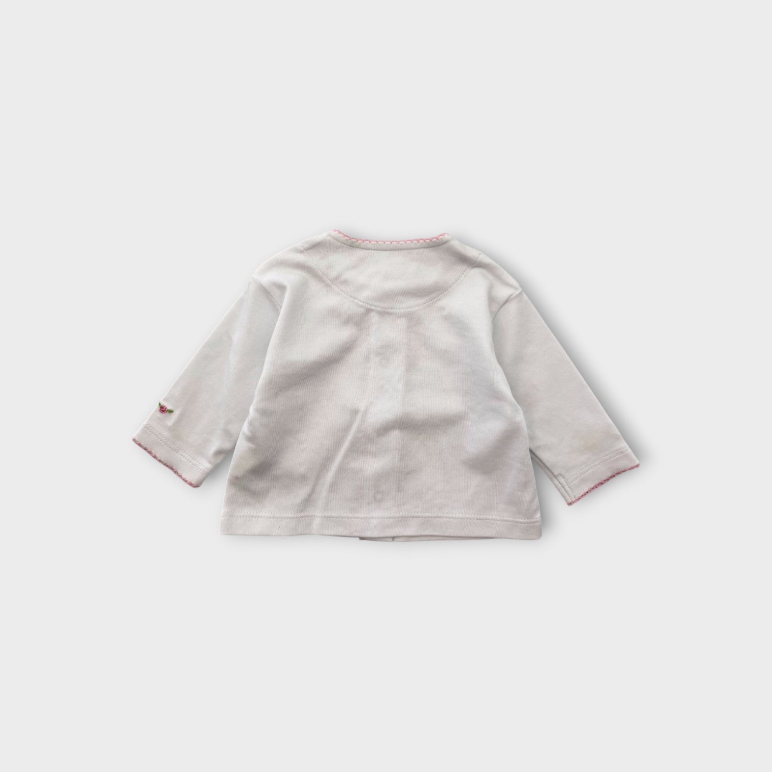Rose Embroidered Cardigan, Size 0000