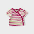 Retro Oshkosh Stripe Wrap Top, Size 000