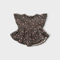 Jamie Kay Dark Floral Blouse, Size 000