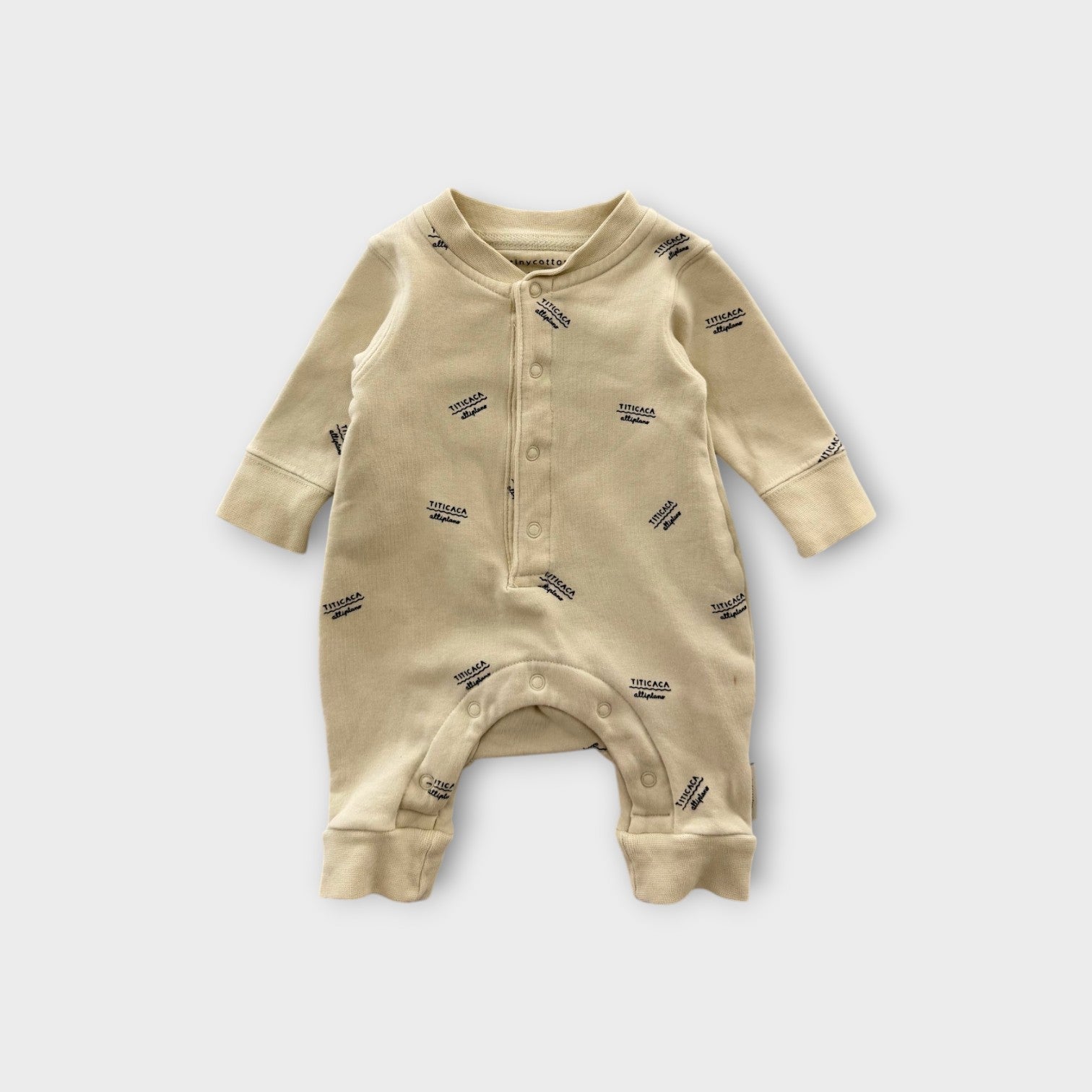 Tiny Cottons Cream Titicaca Onesie, Size 000
