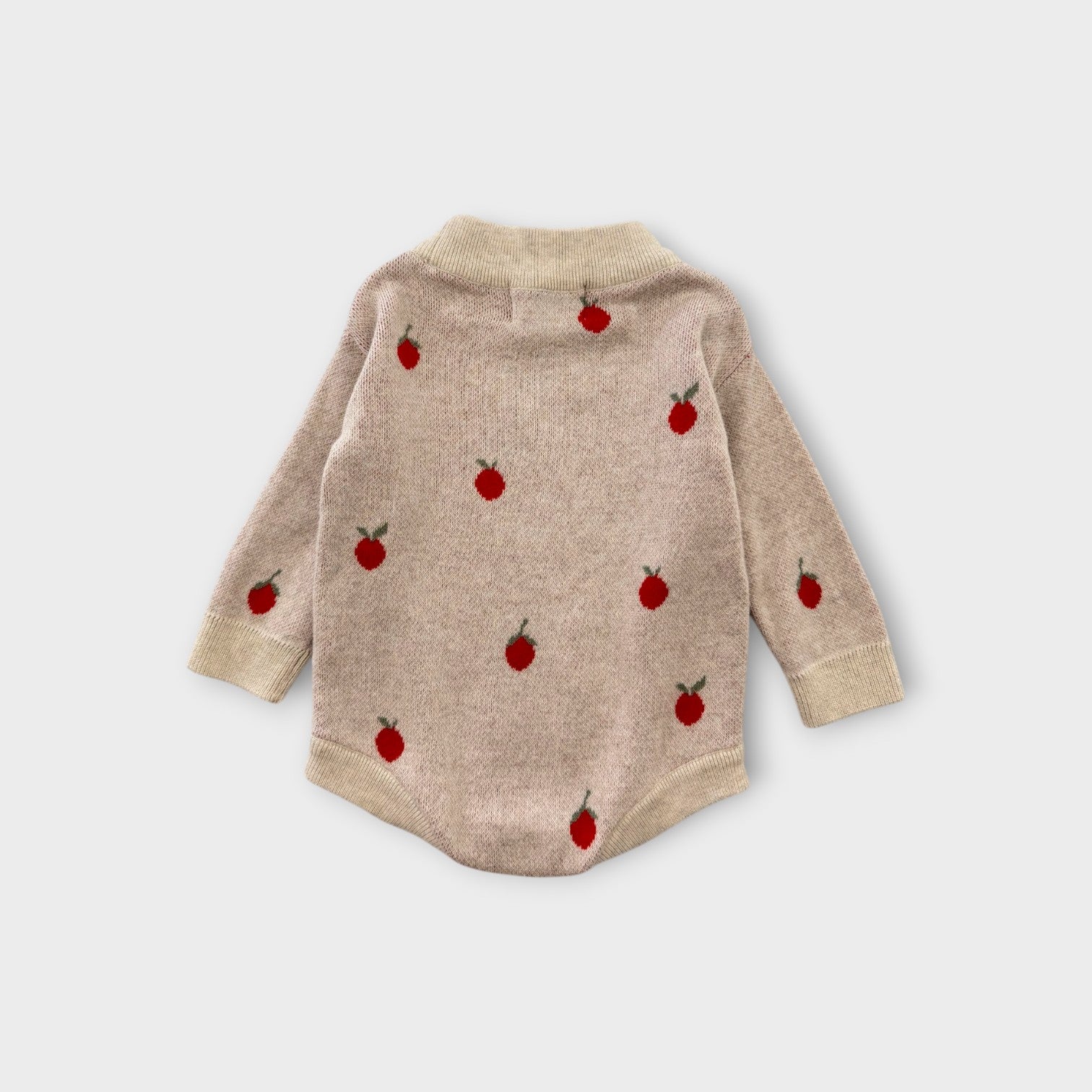 The Rest Knit Apple Romper, Size 000