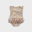 Purebaby Floral Romper, Size 000