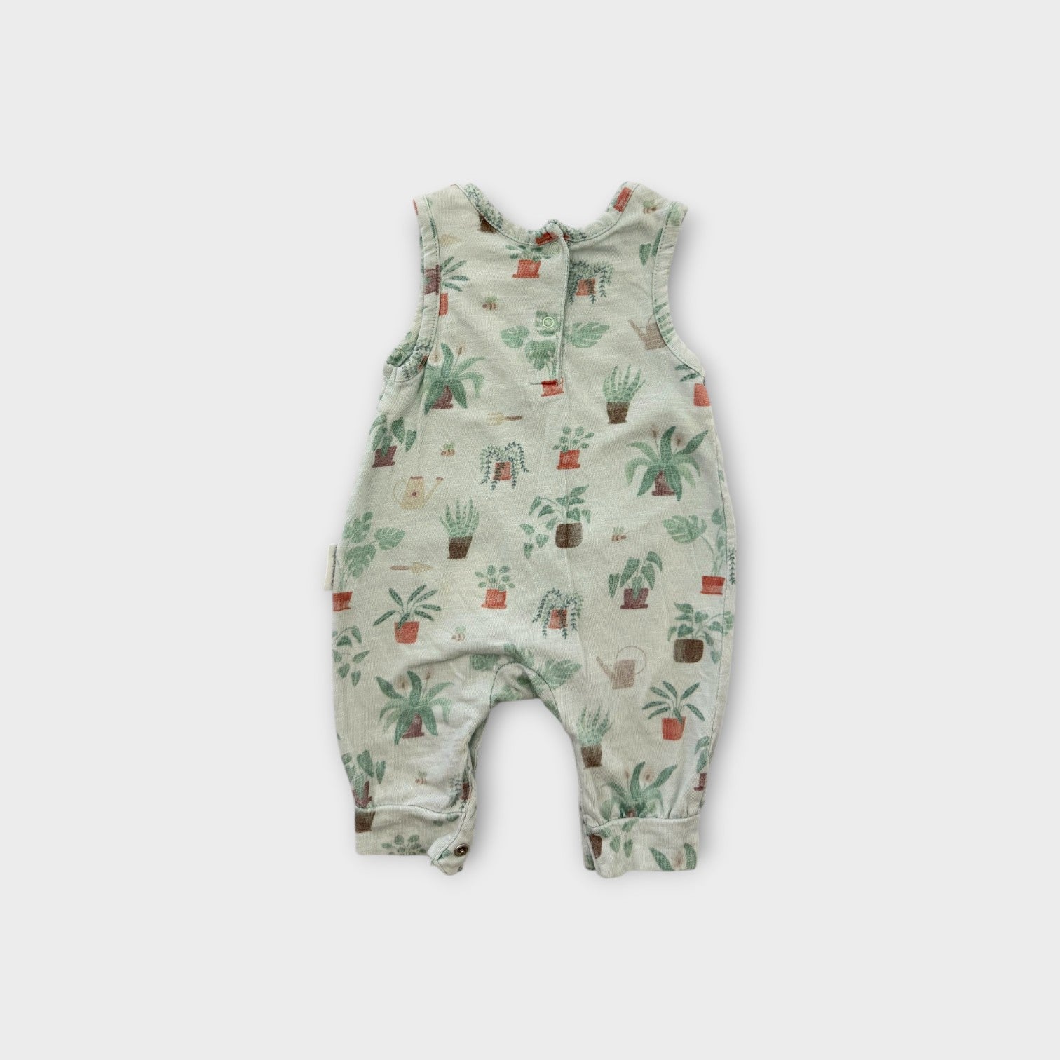 Purebaby Garden Print Jumpsuit, Size 000