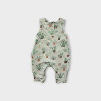 Purebaby Garden Print Jumpsuit, Size 000