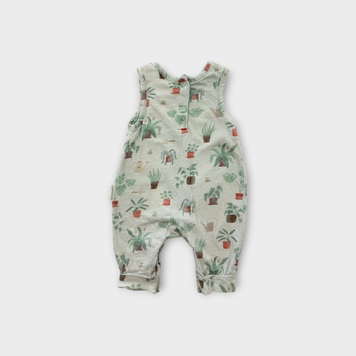 Purebaby Garden Print Jumpsuit, Size 000
