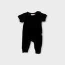 Soll. The Label Black Ribbed Onesie, Size 000