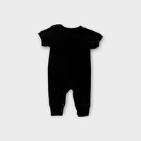 Soll. The Label Black Ribbed Onesie, Size 000