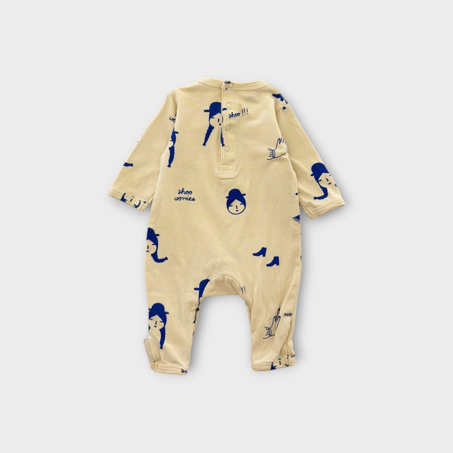 Tiny Cottons Face Print Onesie, Size 000