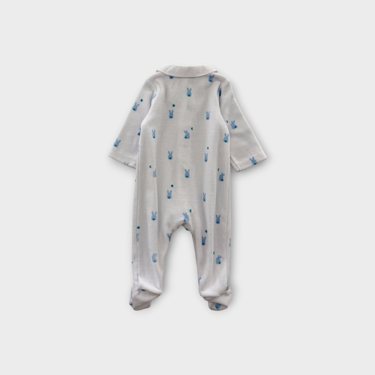 Jacadi Paris Velour Bunny Onesie, Size 000