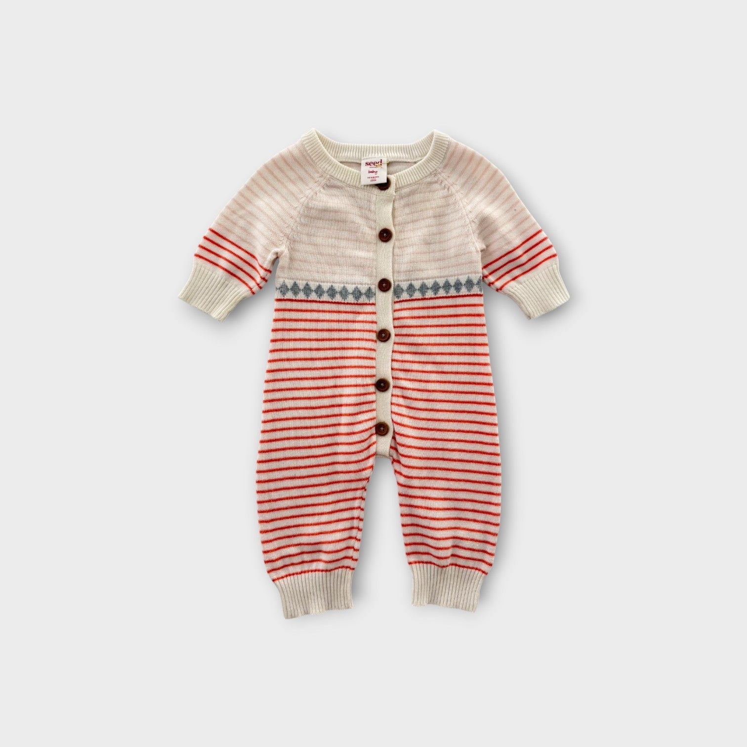 Seed Heritage Knit Onesie, Size 0000