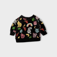 Phoenix and the Fox Animals Print Sweatsuit, Size 000