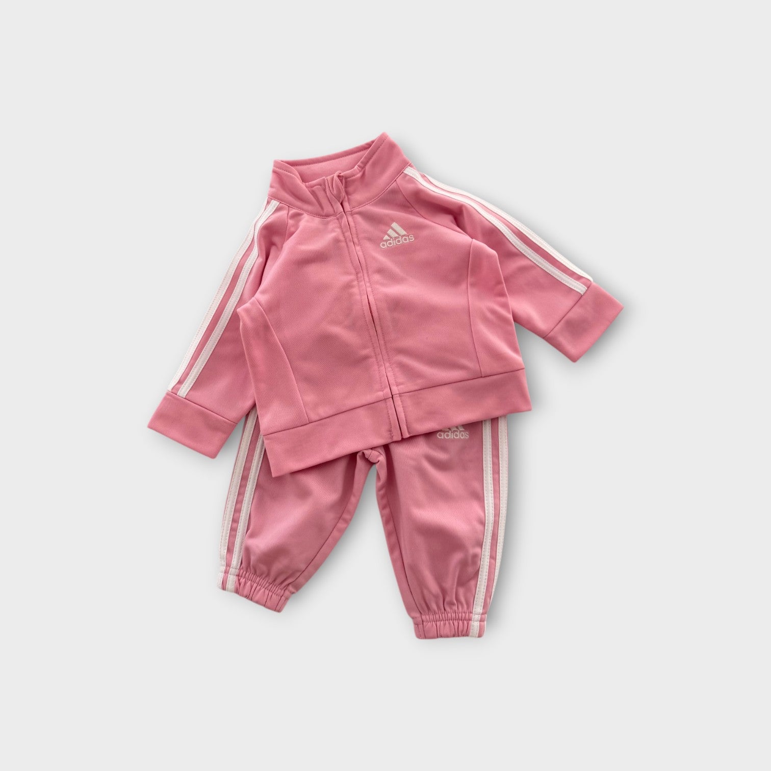 Adidas Pink Tracksuit Set, Size 000