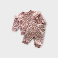 Country Road Pink Leopard Tracksuit Set, Size 000