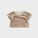 Mini Zali Grid Print Matching Set, Size 00