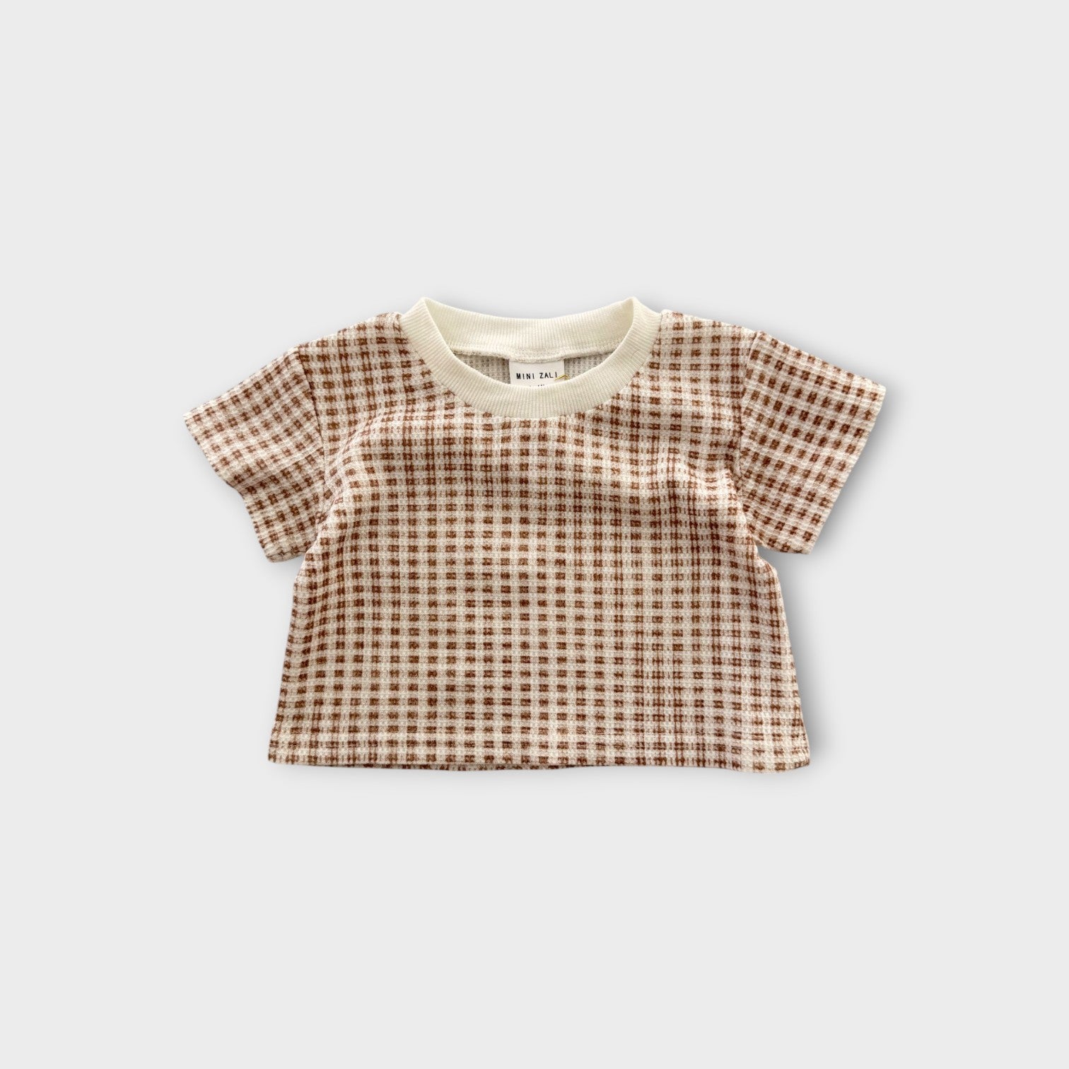 Mini Zali Grid Print Matching Set, Size 00