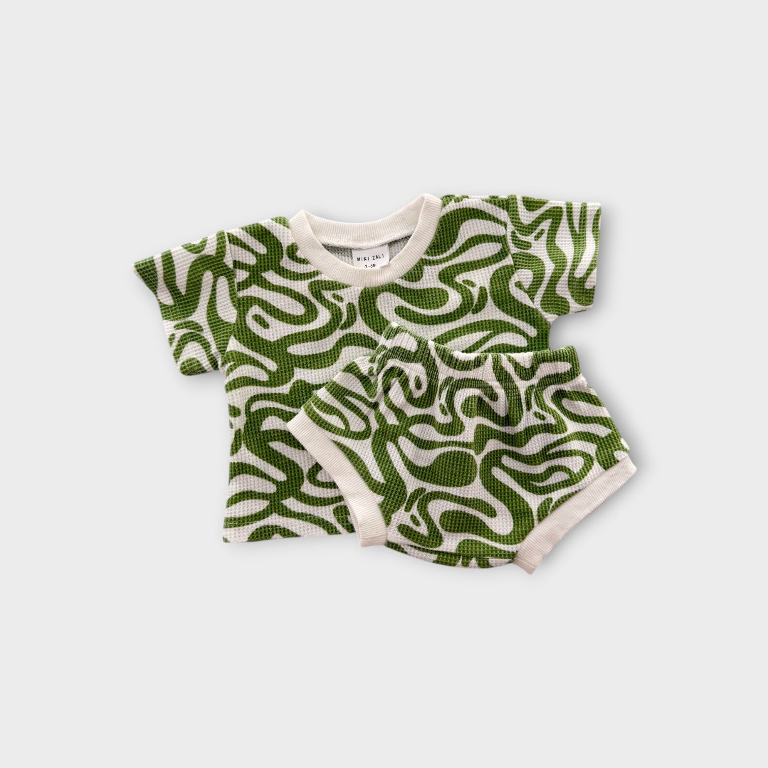 Mini Zali Green Wavy Set, Size 00