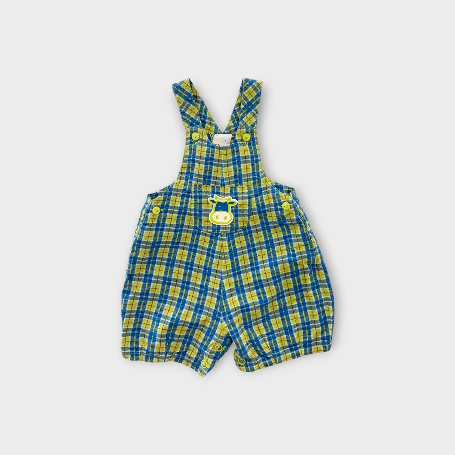 Vintage Target Plaid Shortalls, Size 0000