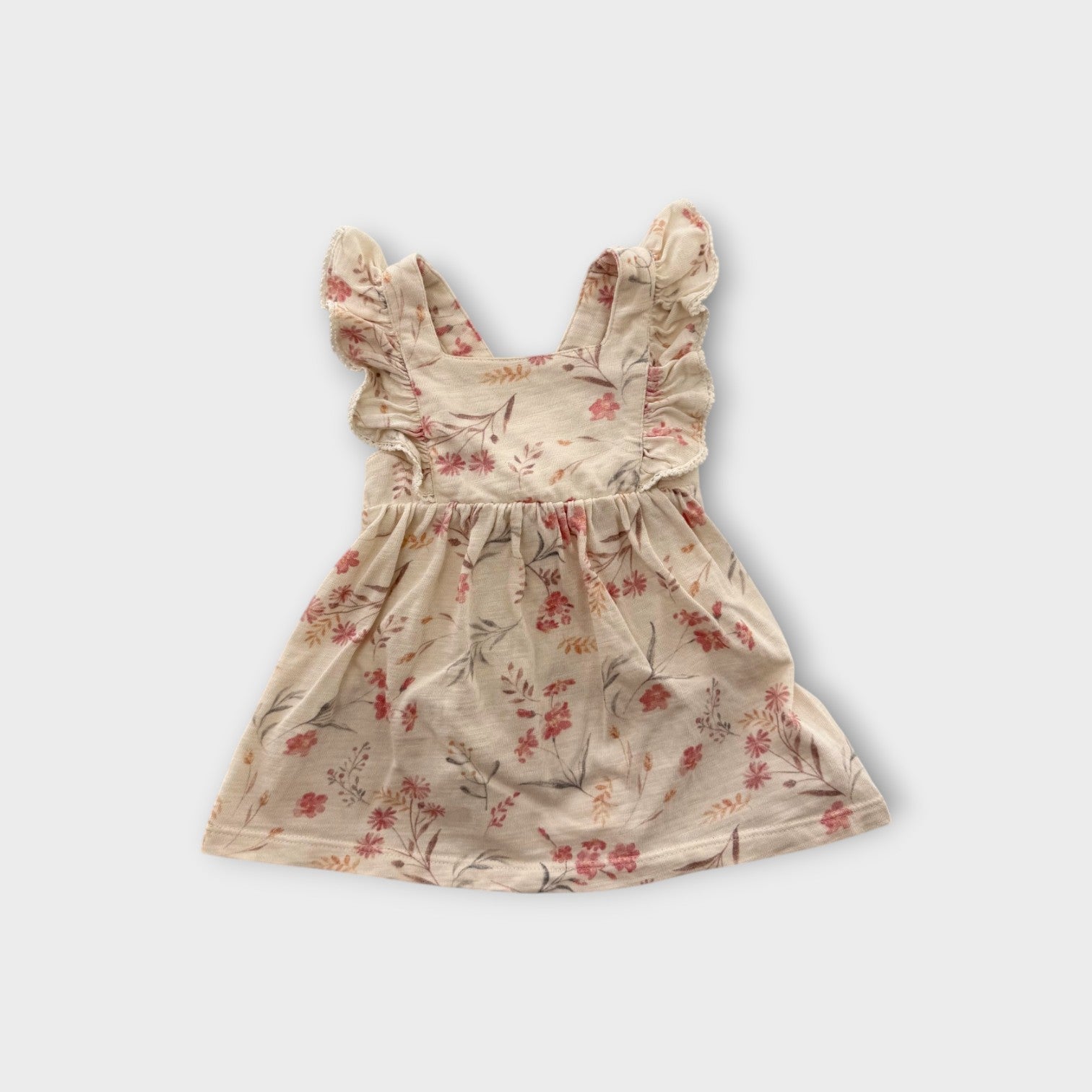 Purebaby Floral Pinafore Dress, Size 000