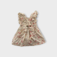Purebaby Floral Pinafore Dress, Size 000