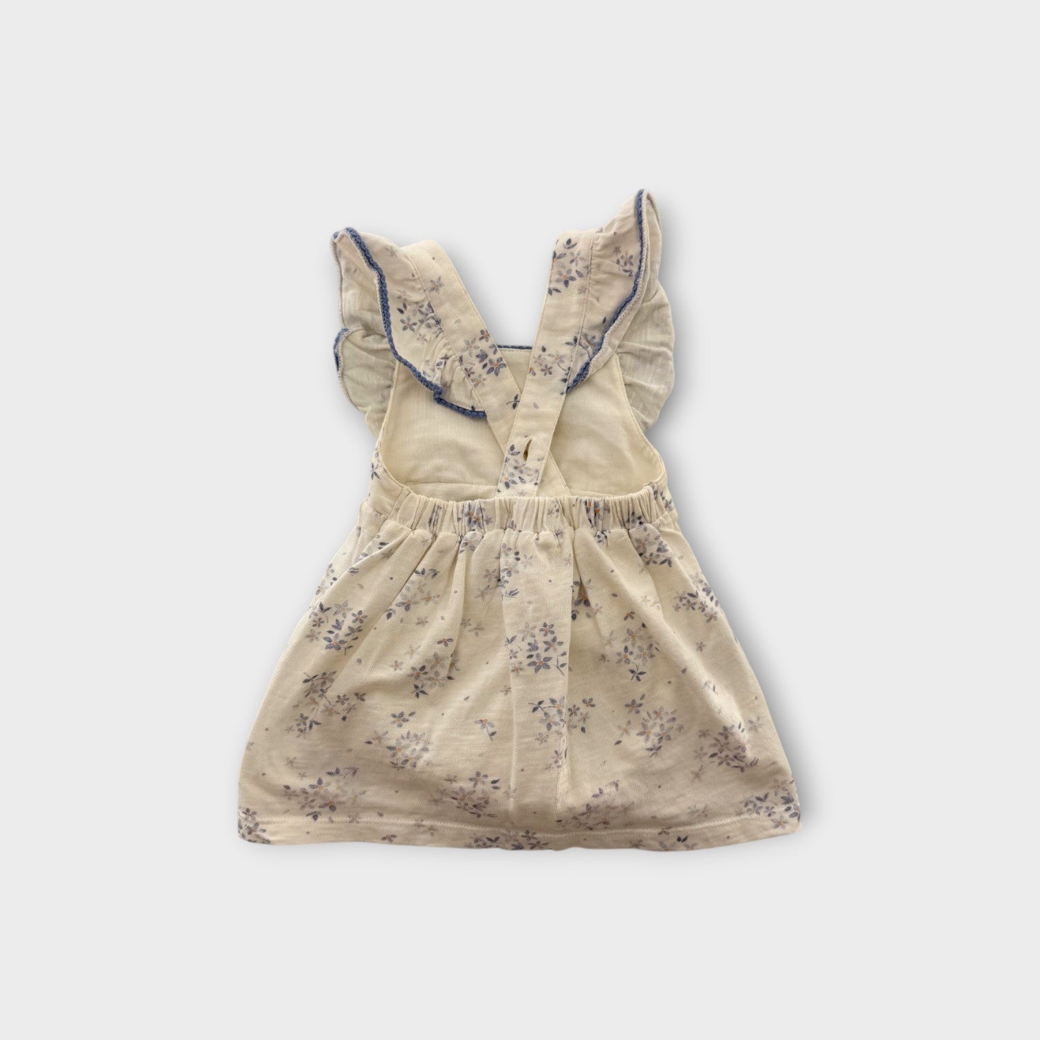 Purebaby Floral Pinafore Dress, Size 000