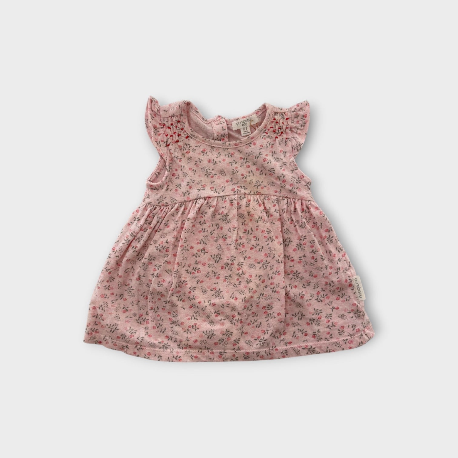 Purebaby Floral Dress, Size 000