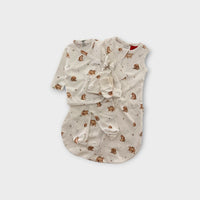 Aster & Oak Bear Print Set, Size 0000