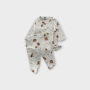 Aster & Oak Bear Print Set, Size 0000