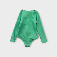 Green Ribbed Swimsuit, Size 2
