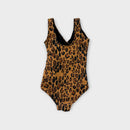 Mini Rodini Leopard Swimsuit, Size 5-7