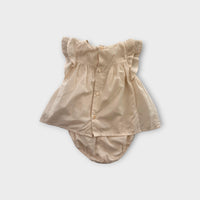 Chloe Embroidered Romper & Hat Set, Size 00