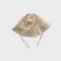 Chloe Embroidered Romper & Hat Set, Size 00