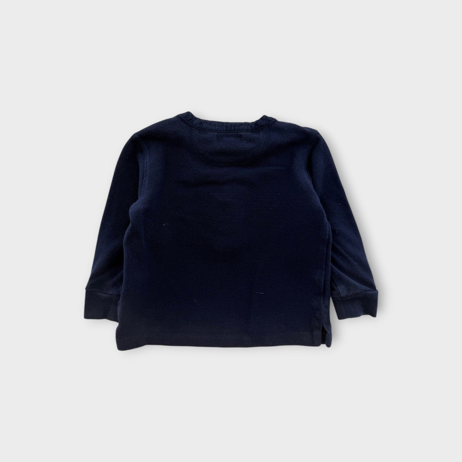 RL Navy Henley Long Sleeve, Size 00-0