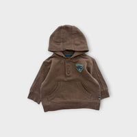 Brown Henley Pullover, Size 00