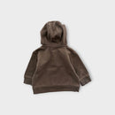 Brown Henley Pullover, Size 00