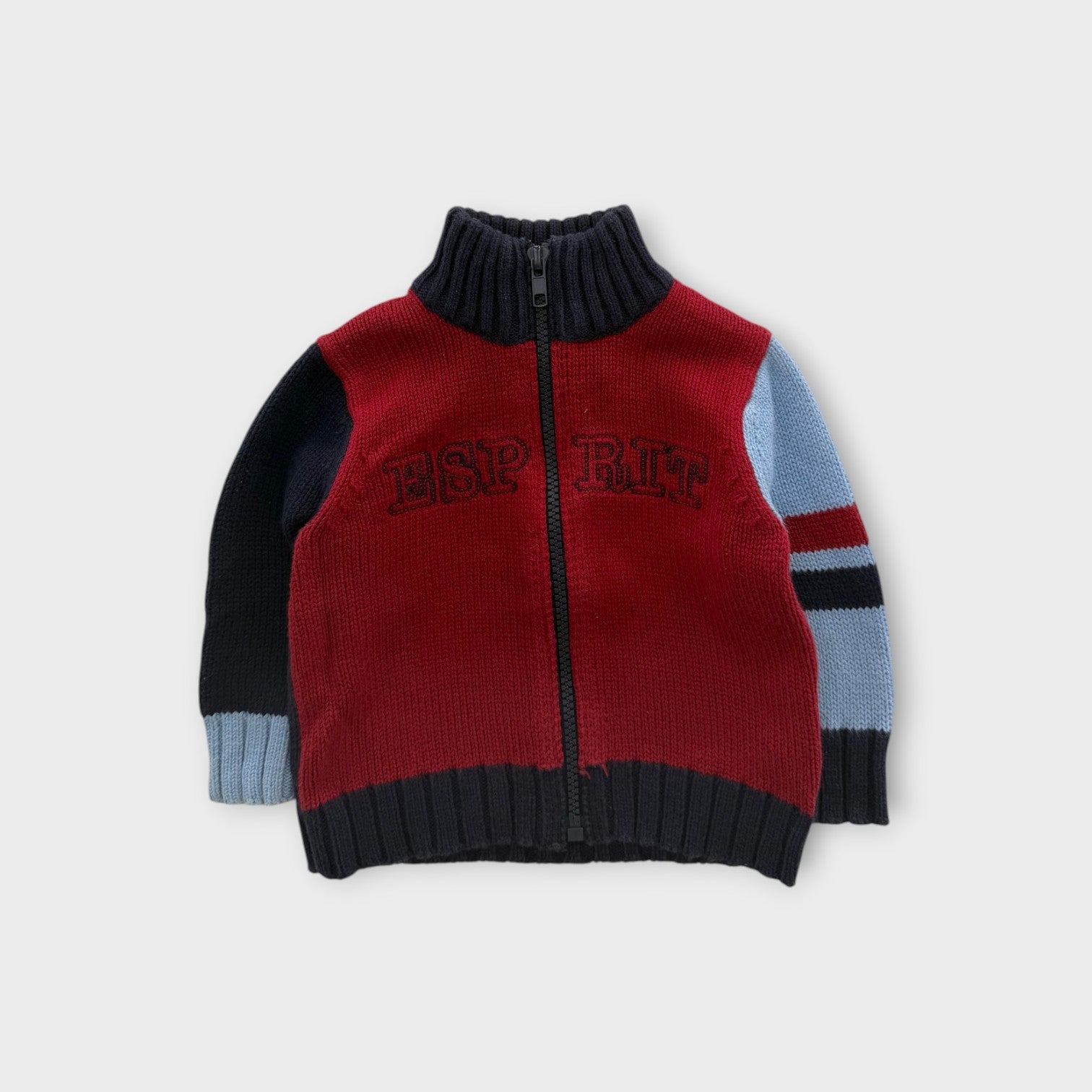 Retro Esprit Zip-Up Knit Jumper, Size 000