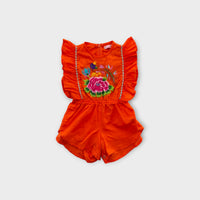 Coco & Ginger Embroidered Romper, Size 00
