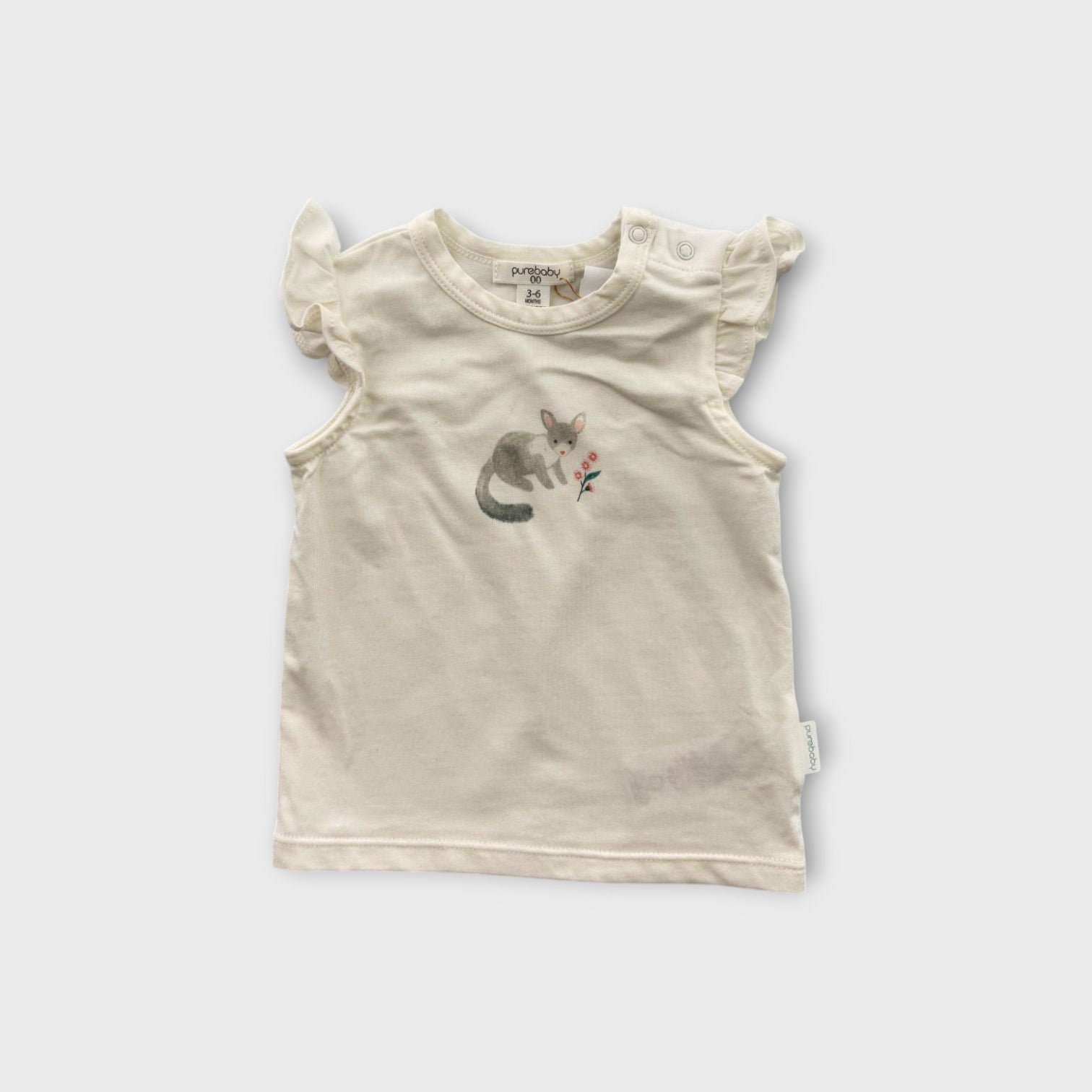 Purebaby Animal Tee, Size 00