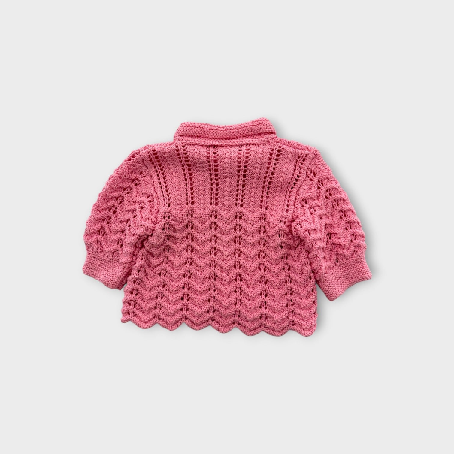 Handmade Knit Cardigan, Size 00