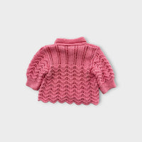 Handmade Knit Cardigan, Size 00