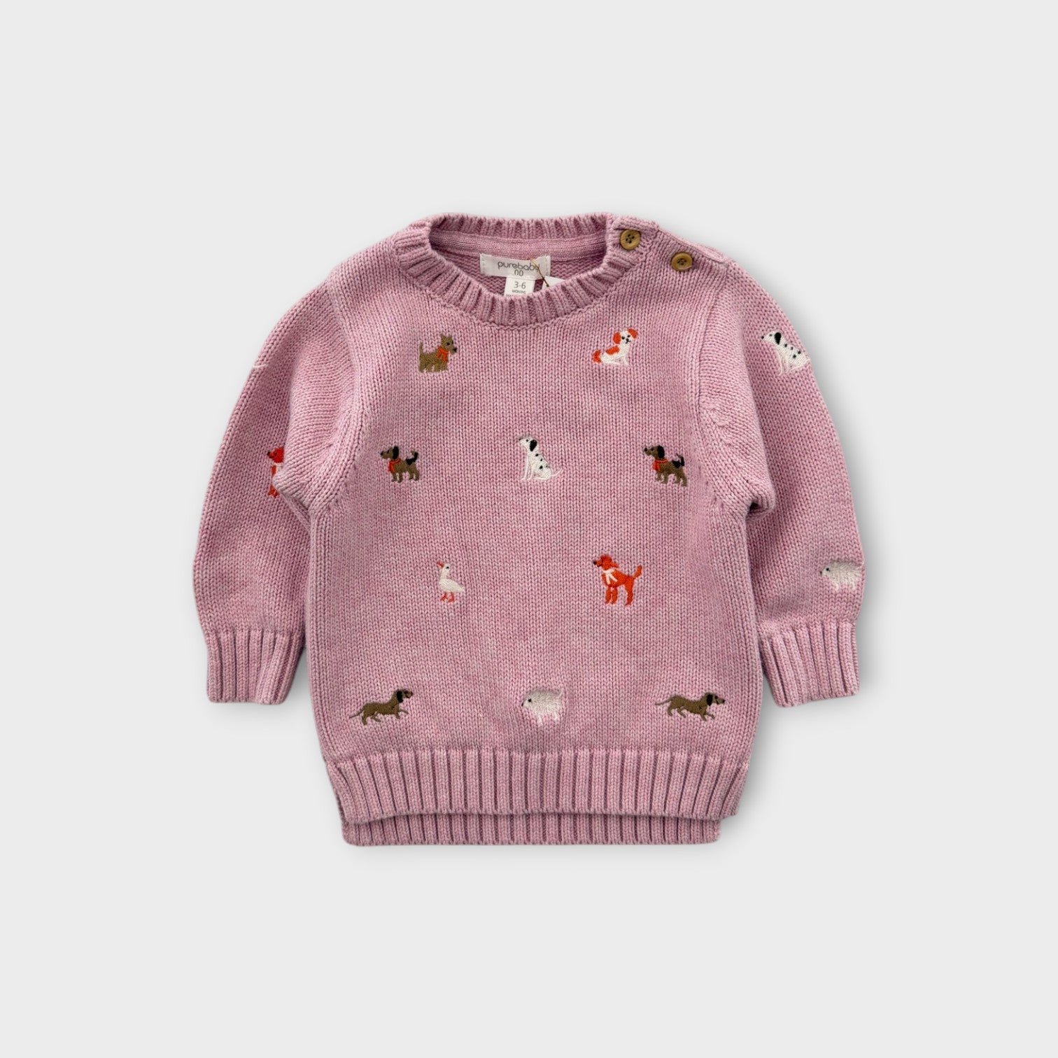 Purebaby Dog Jumper, Size 00