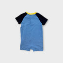 RL Contrast Sleeve Romper, Size 00-0