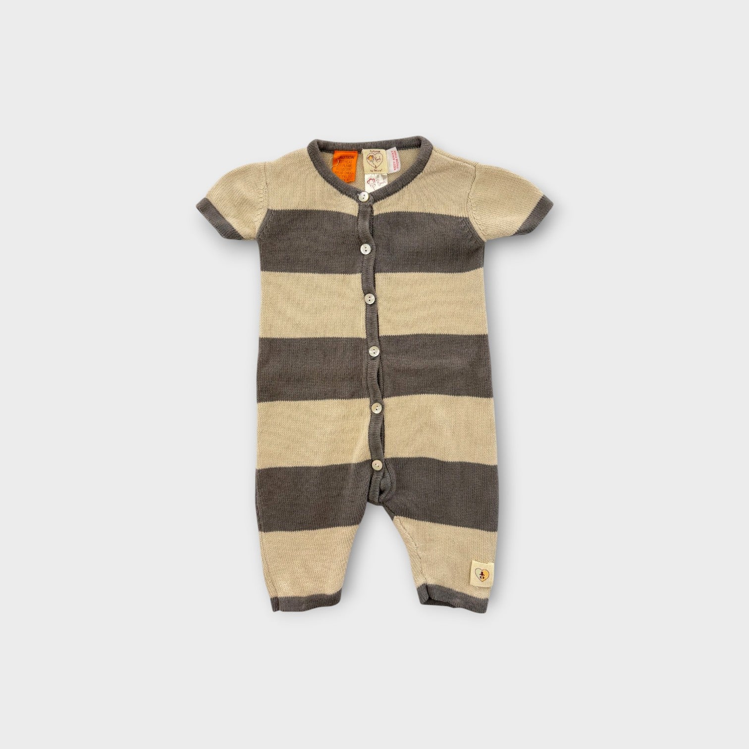 Stripe Knit Onesie, Size 00
