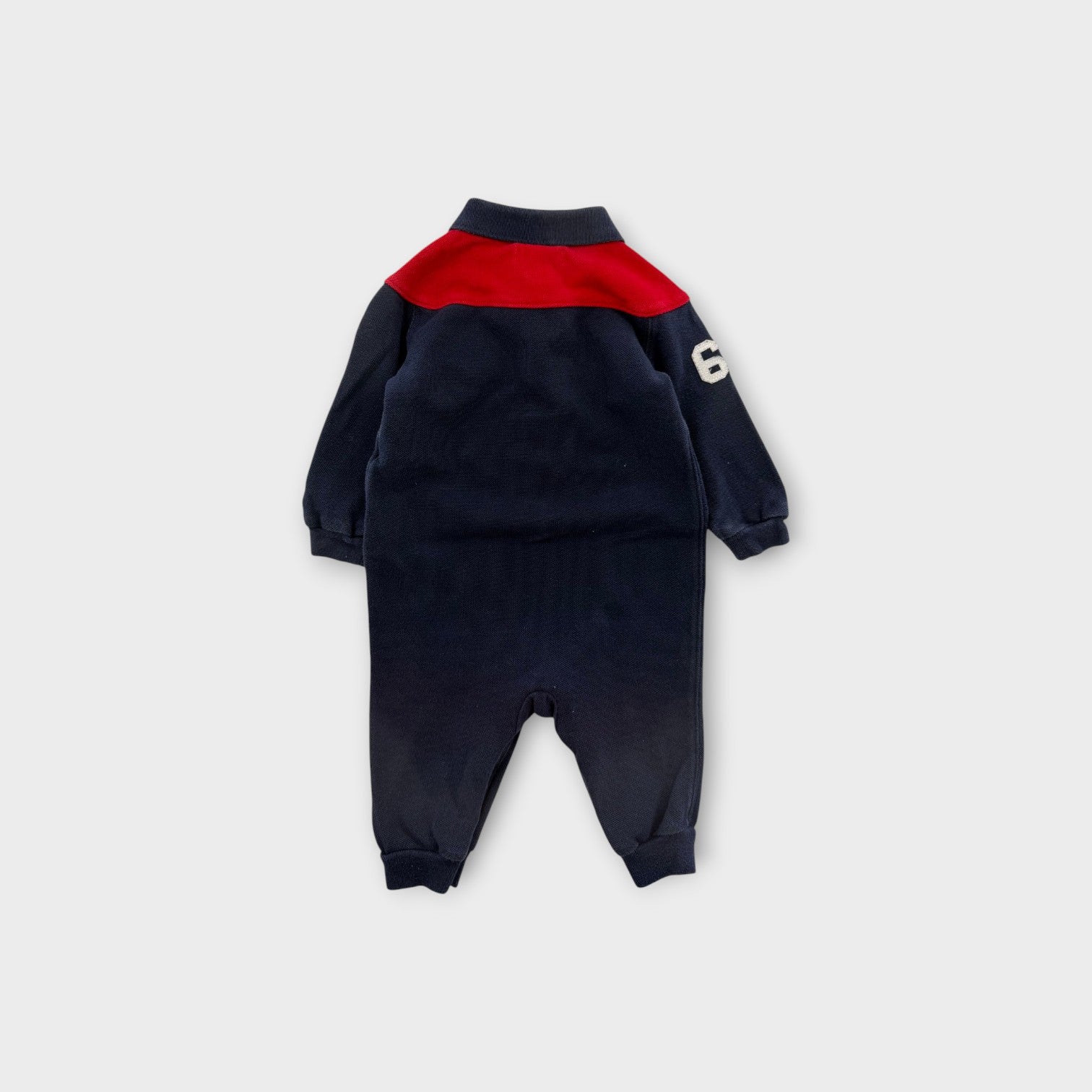 RL Polo Embroidered Onesie, Size 00